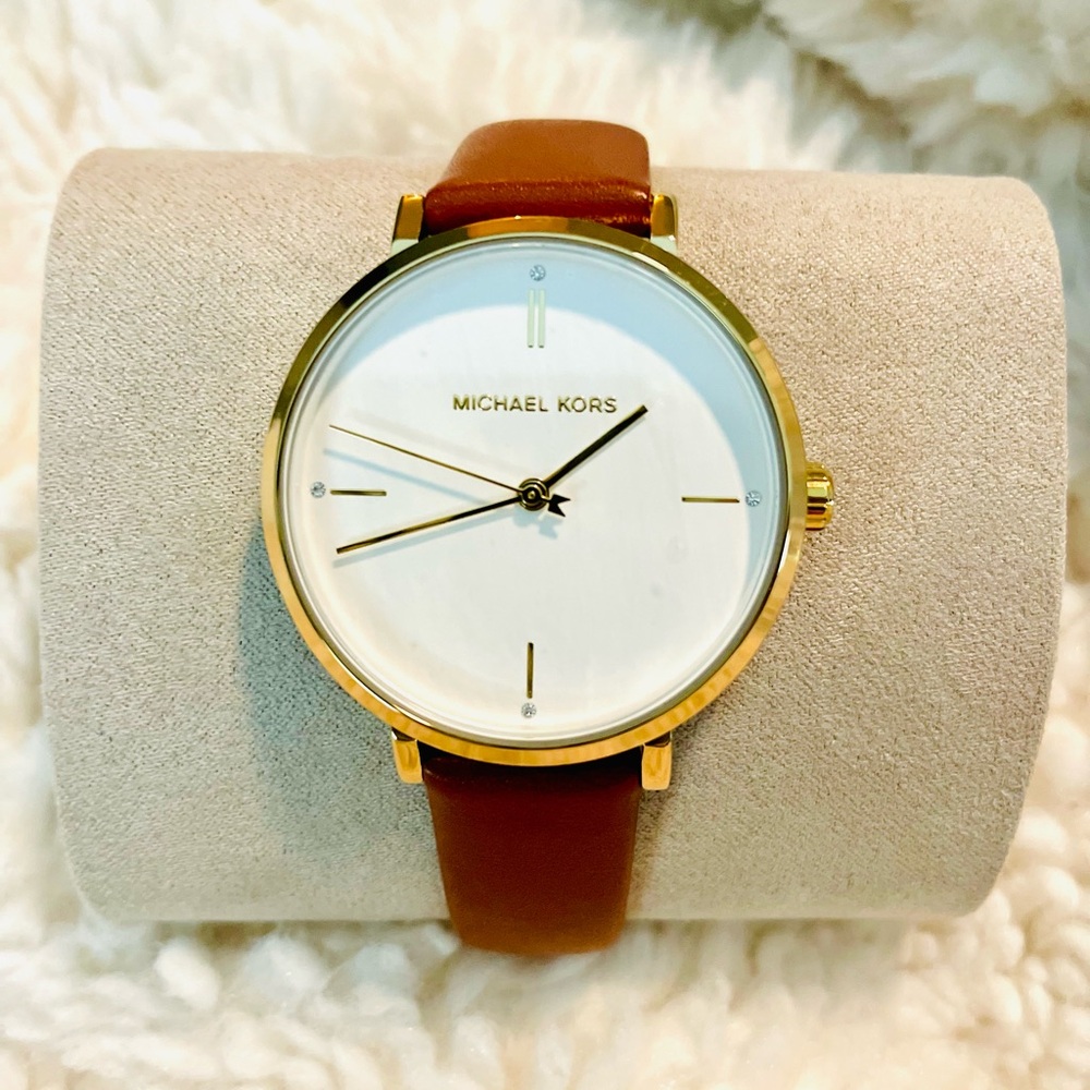 Michael Kors Gold and Brown Watch